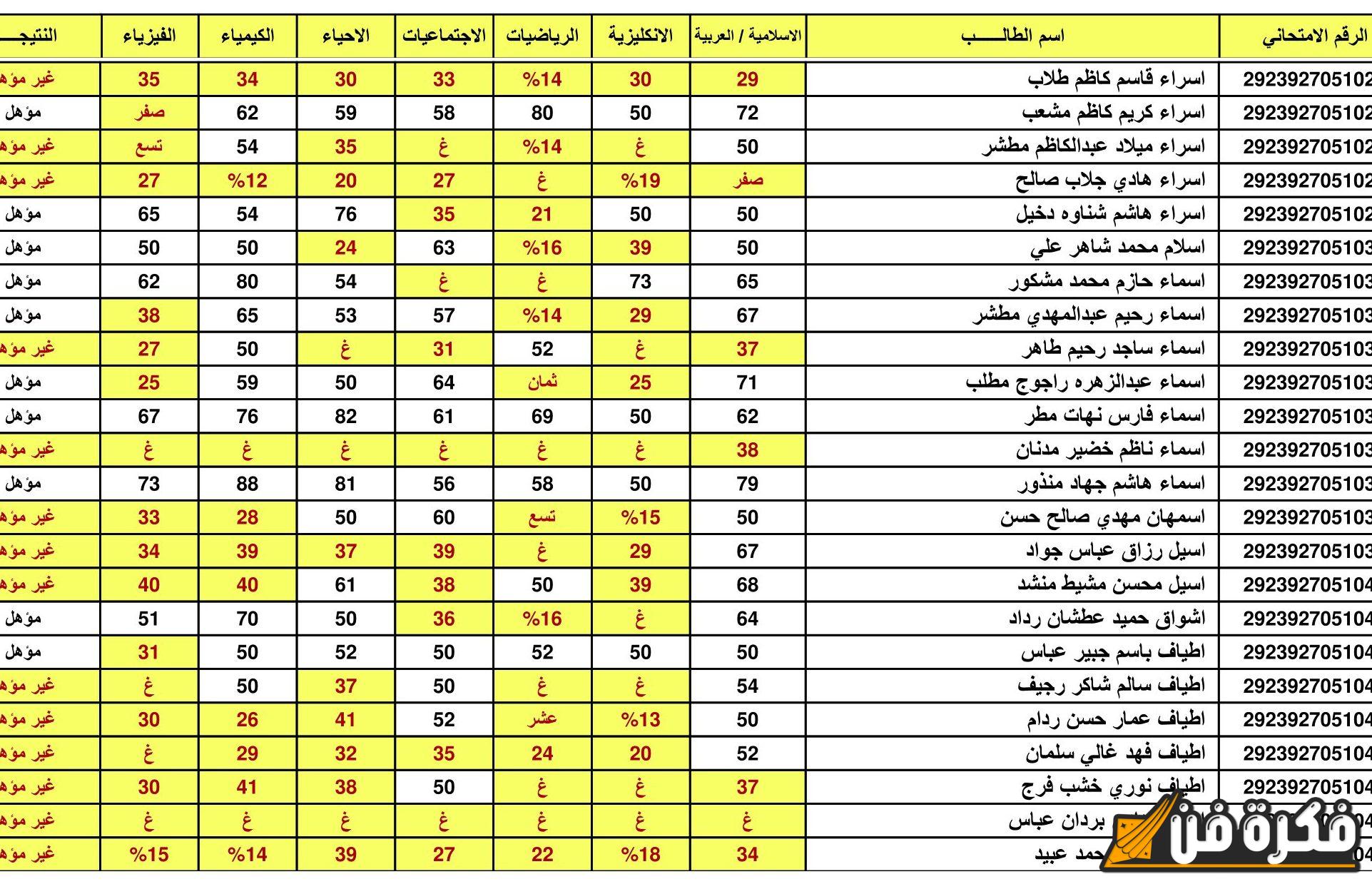 وزارة التربية العراقية تعلن.. رابط استخراج نتائج السادس الإعدادي للدور الثالث في العراق 2024