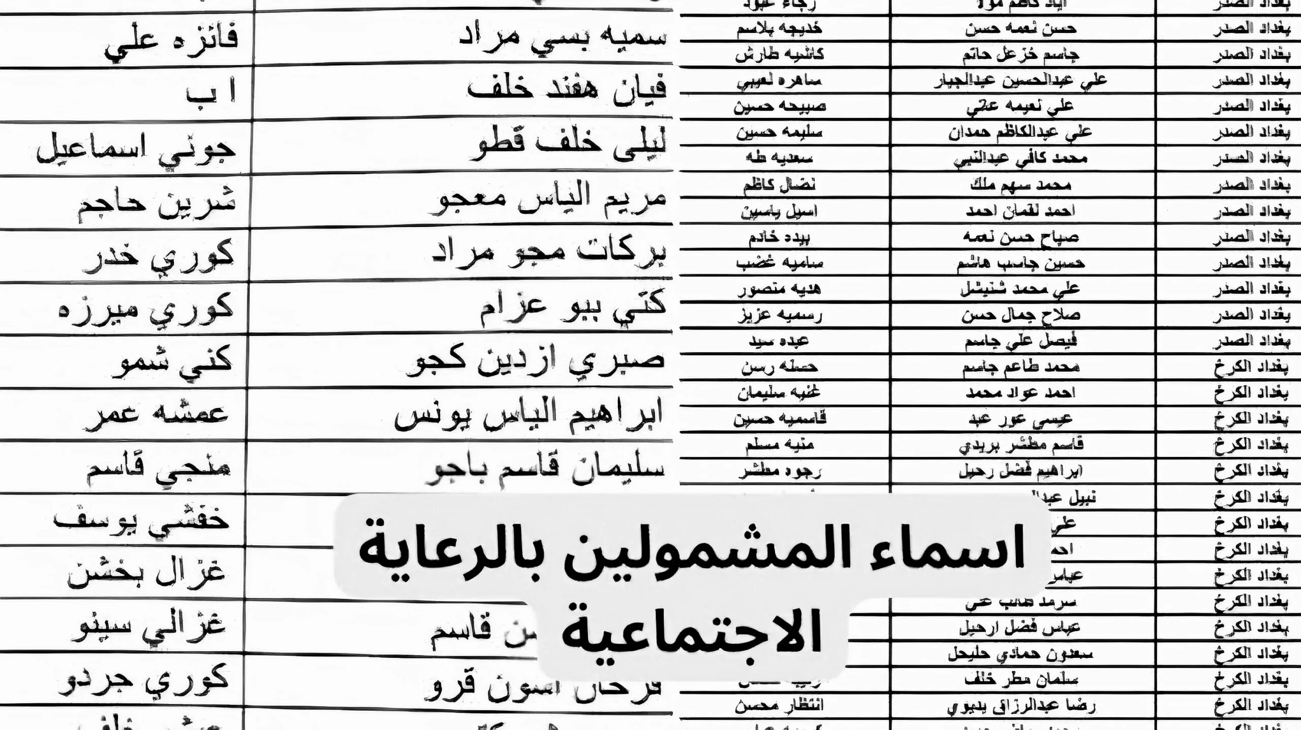 وزارة العمل العراقية تعلن عن اسماء الرعاية الاجتماعية الوجبة الاخيرة 2024 بالعراق عبر منصة مظلتي spa.gov.iq