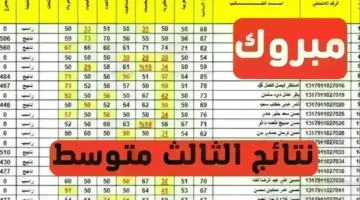 رابط الظهور نتائج الثالث المتوسط الدور الثالث في عموم العراق: اكتشف نتائجك الآن واستعد لمستقبل مشرق!