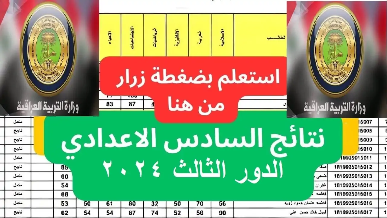 “مبروك النجاح ” متاح الآن لينك epedu.gov.iq لاستخراج نتائج السادس الإعدادي الدور الثالث 2024