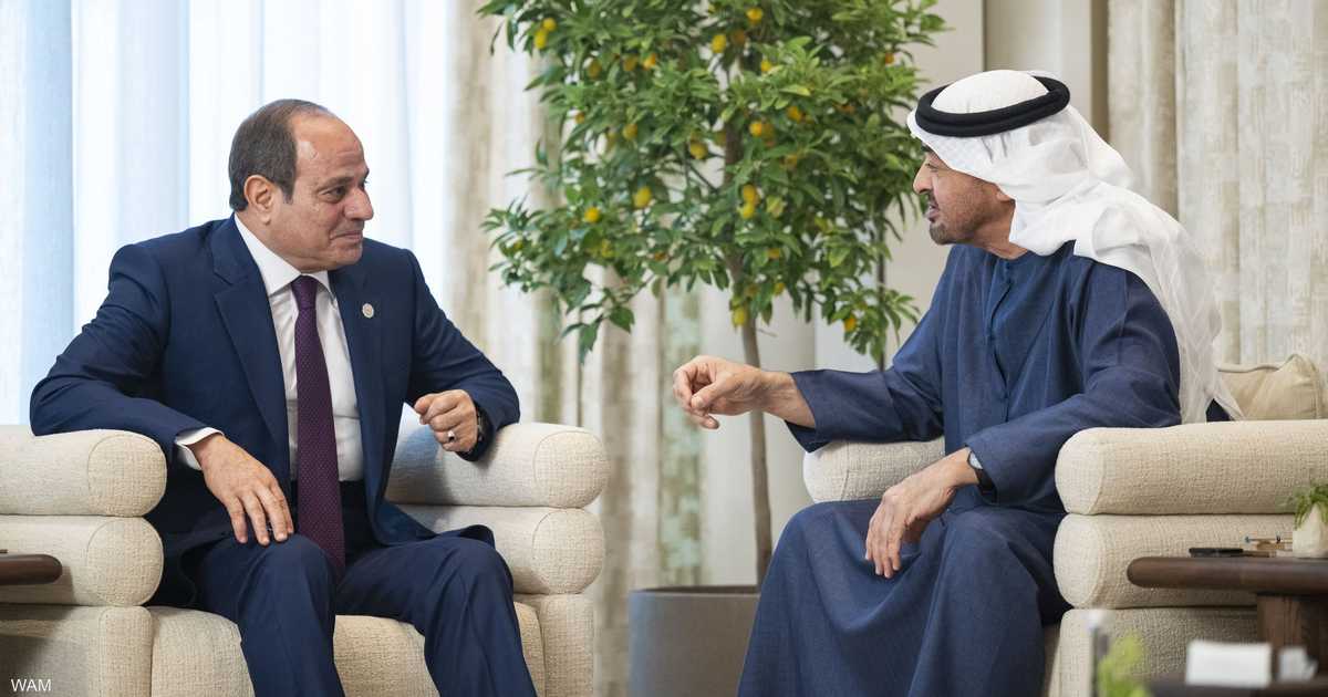 رئيس الإمارات ونظيره المصري يتناولان المستجدات الإقليمية في اجتماع بارز