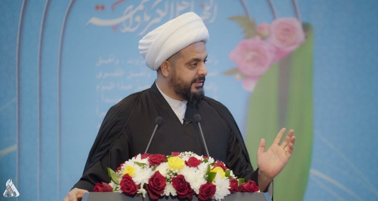 صياغة عنوان صحفي جذاب وواضح، يعبر عن المعنى الأصلي دون تغيير مضمونه: الشيخ الخزعلي: العراق سائر باتجاه التعافي