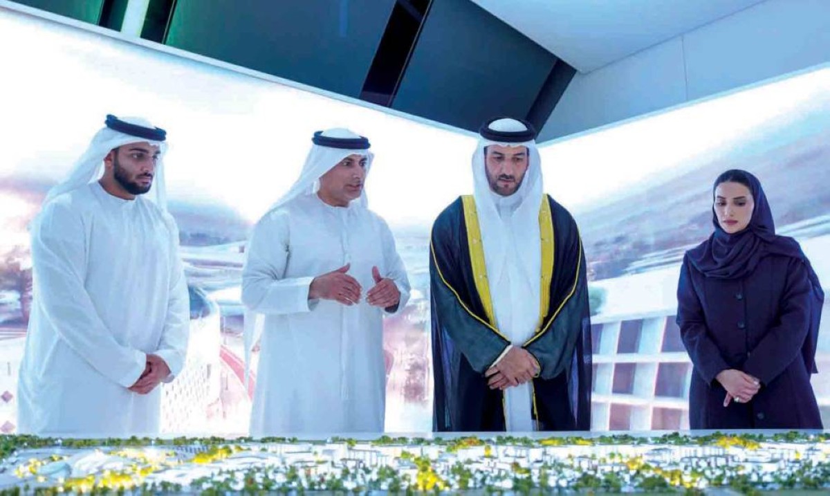 سلطان بن أحمد يشارك في إطلاق مشروع مدينة خالد بن سلطان بحضور مميز