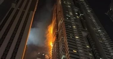 حريق ضخم يندلع في ناطحة سحاب بدبي تسكنها 4 آلاف شخص – فيديو وثائقي